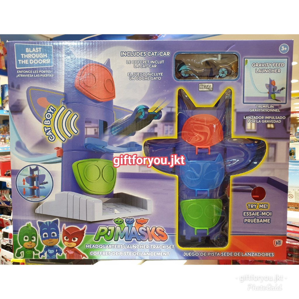 Jual PJ Masks Headquarters Launcher Track Playset Mainan Diecast Mobil