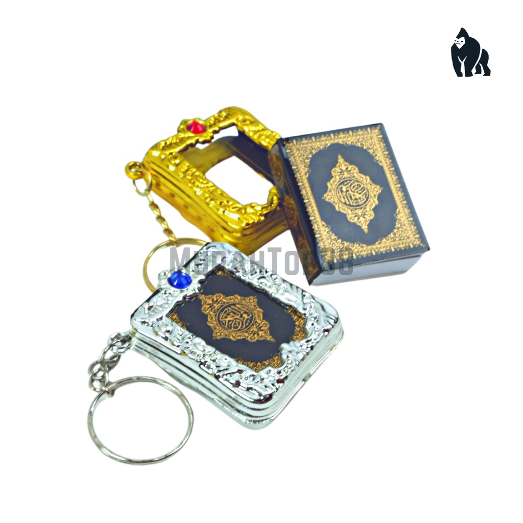 Jual Gantungan Kunci Alquran Mini / Al Quran Keychain Travel / Souvenir ...