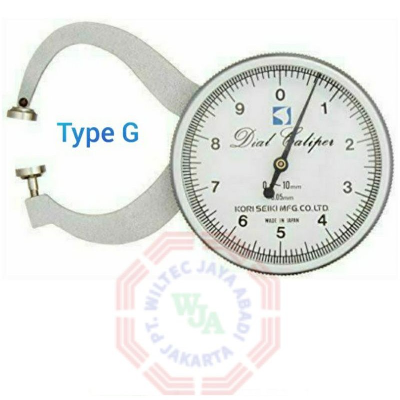 Jual Dial Thickness Caliper 010mm Type G Merek KORI SEIKI (Japan
