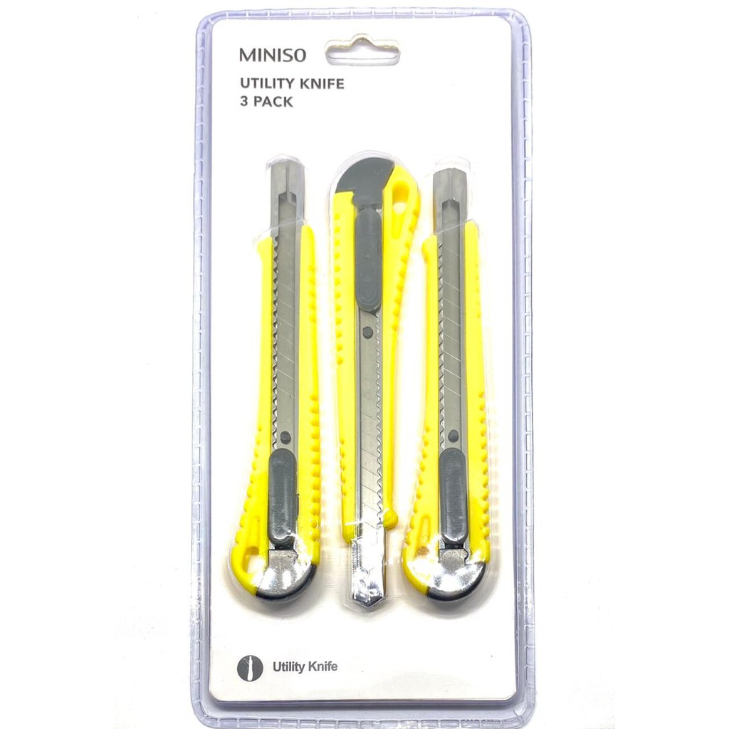 Jual Miniso Utility Knife & Blade Set (Cutter) | Shopee Indonesia