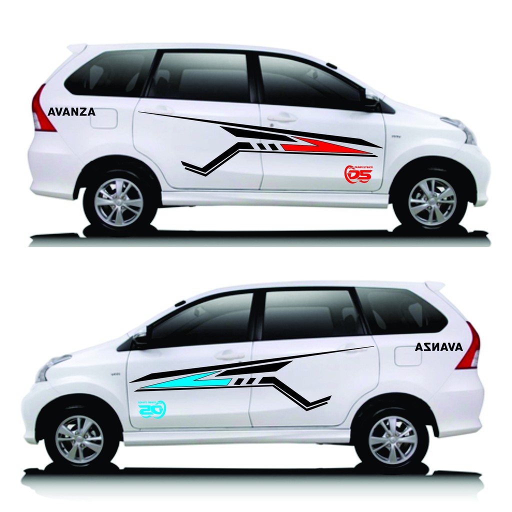 Jual stiker mobil cutting sticker mobil avanza striping avanza stiker ...