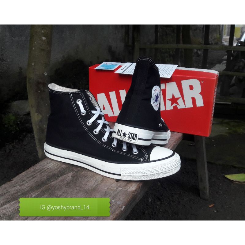 Jual converse CT BASIC JAPAN MARKET black white hig ori 100 Shopee Indonesia