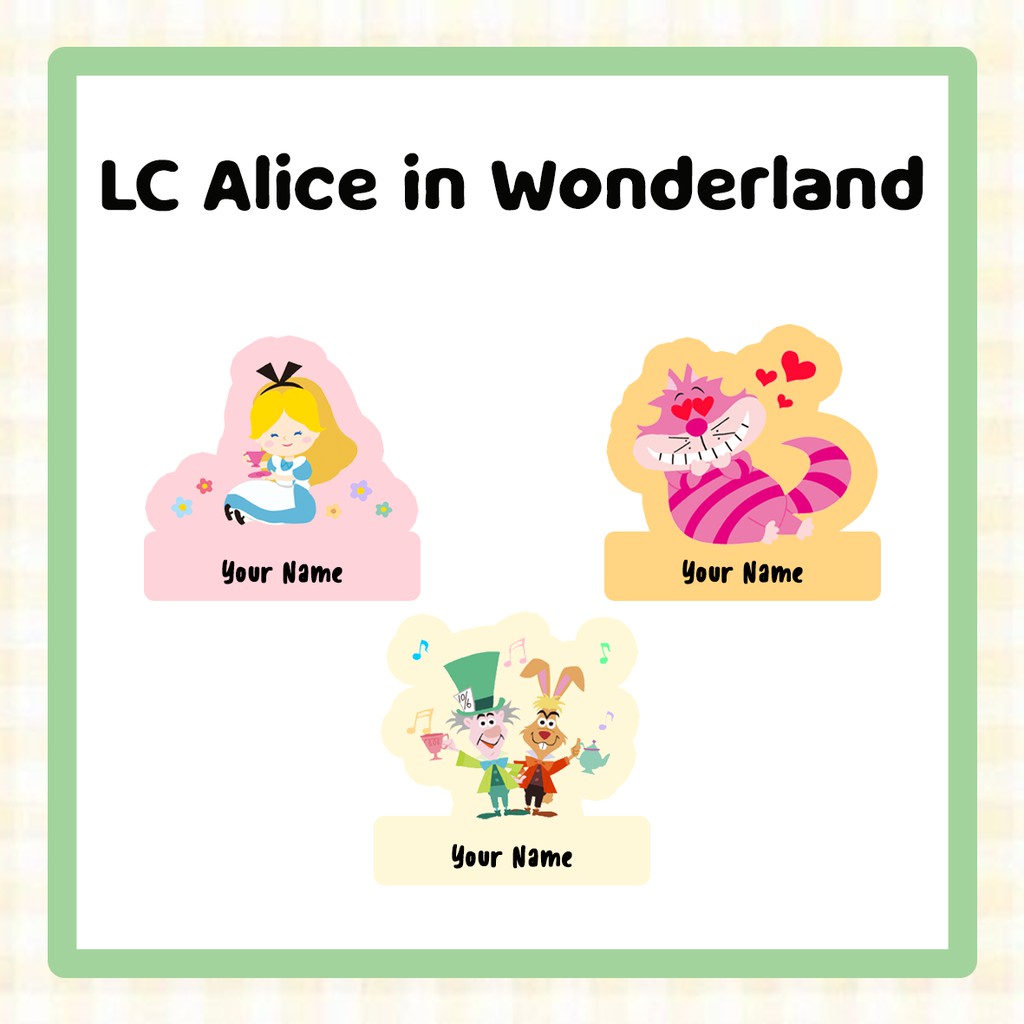 Jual [Stiker Label Nama] LC Alice in Wonderland | Shopee Indonesia
