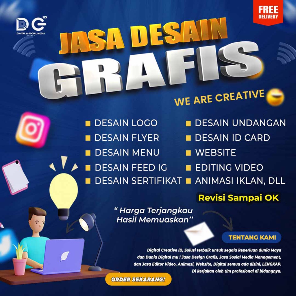 Jual JASA DESAIN GRAFIS DESAIN LOGO BANNER SPANDUK SERTIFIKAT BROSUR KEMASANAN DLL