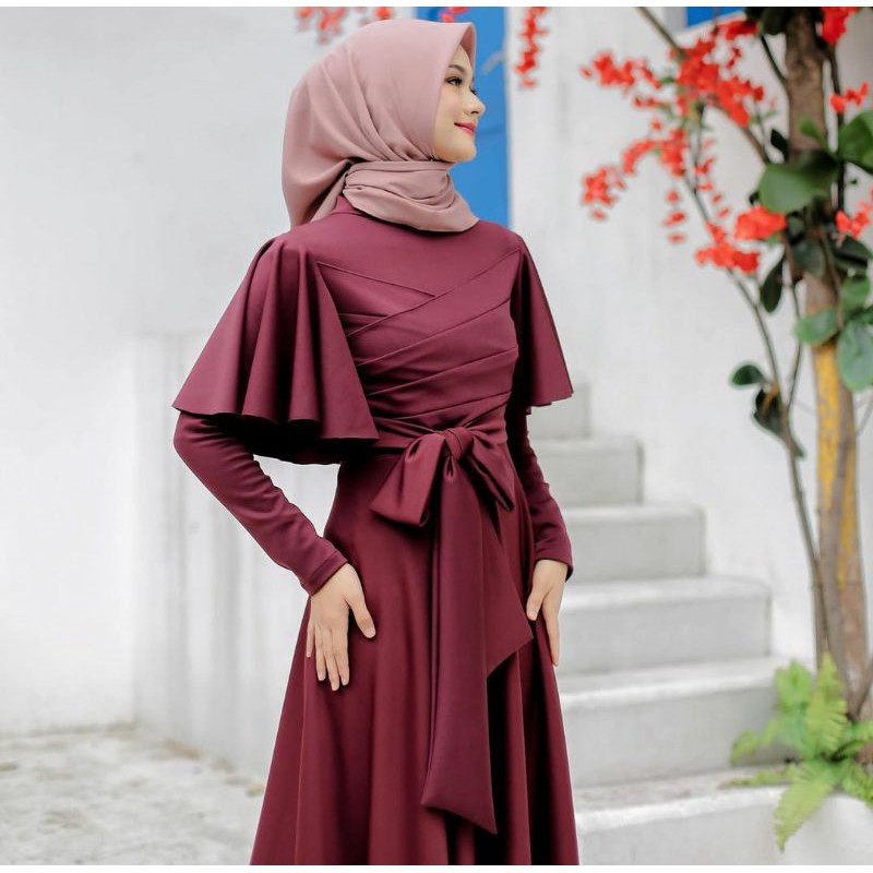 Bridesmaid sale maroon hijab