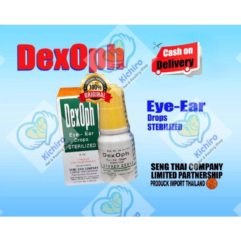 Jual Dexoph 4 ml Dex Oph Obat Tetes Mata dan Telinga Ayam Bangkok ...