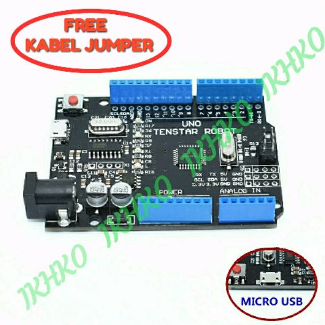 Jual Arduino Uno R3 Smd Micro USB BNIB + Kabel Jumper | Shopee Indonesia