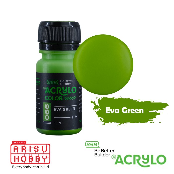 Jual ACRYLO COLOR EVA GREEN C66 Acrylic Paint Color Cat Gundam | Shopee ...