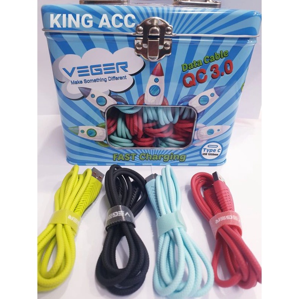 Jual Veger V Kabel Data Type C Fast Charging Satuan Ecer Cm Shopee Indonesia