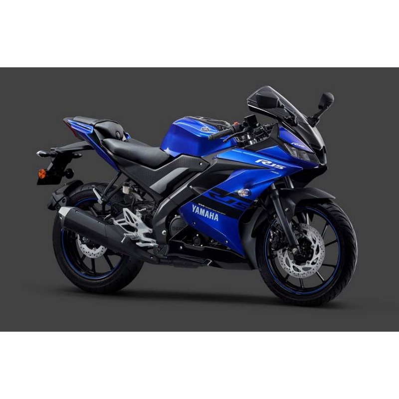 Jual striping decal yamaha R15 2017 2018 v3 biru stiker list body motor ...