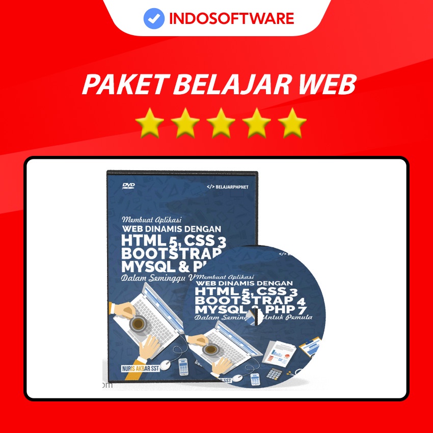 Jual Paket Belajar Web Website Lengkap Pembahasasn Html Css Bootstrap Boot Strap Php Mysql 1054