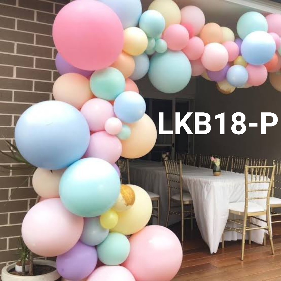 Jual Lkb P Balon Latex Inch Cm Pak Isi Makaron Macaron Pastel Balon Latex Bulat