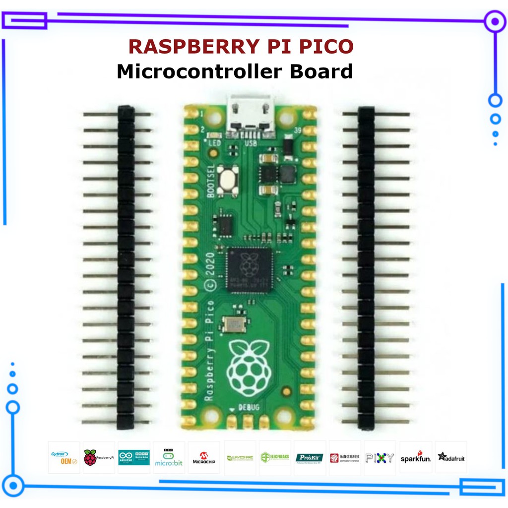 Jual Raspberry Pi Pico Microcontroller Board RP2040 | Shopee Indonesia