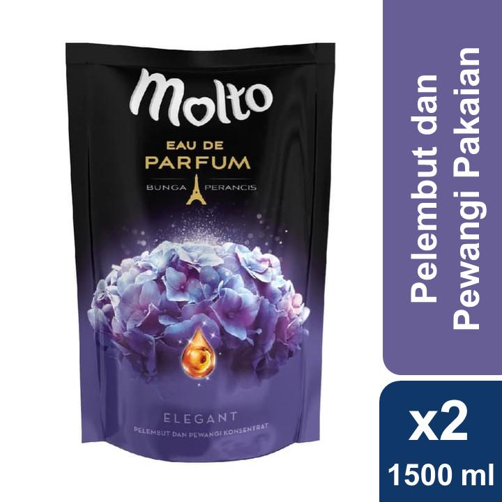 Jual Molto Pelembut Dan Pewangi Pakaian Eau De Parfum Elegant Purple 1500ml Twin Pack Shopee 5347