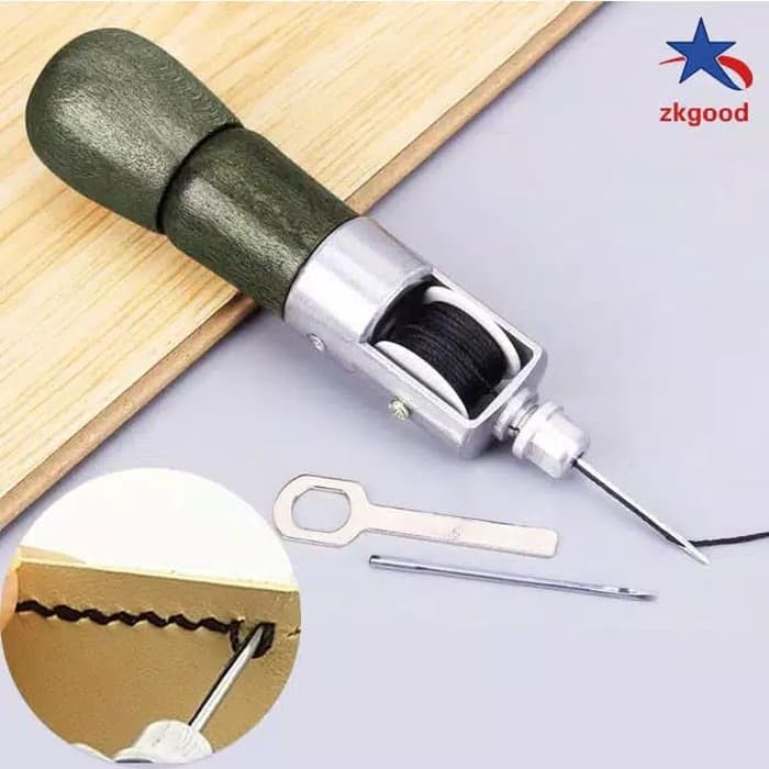 Jual RKY Jarum kulit Leather Craft Tool Carving Wax Line Hand Made Art ...