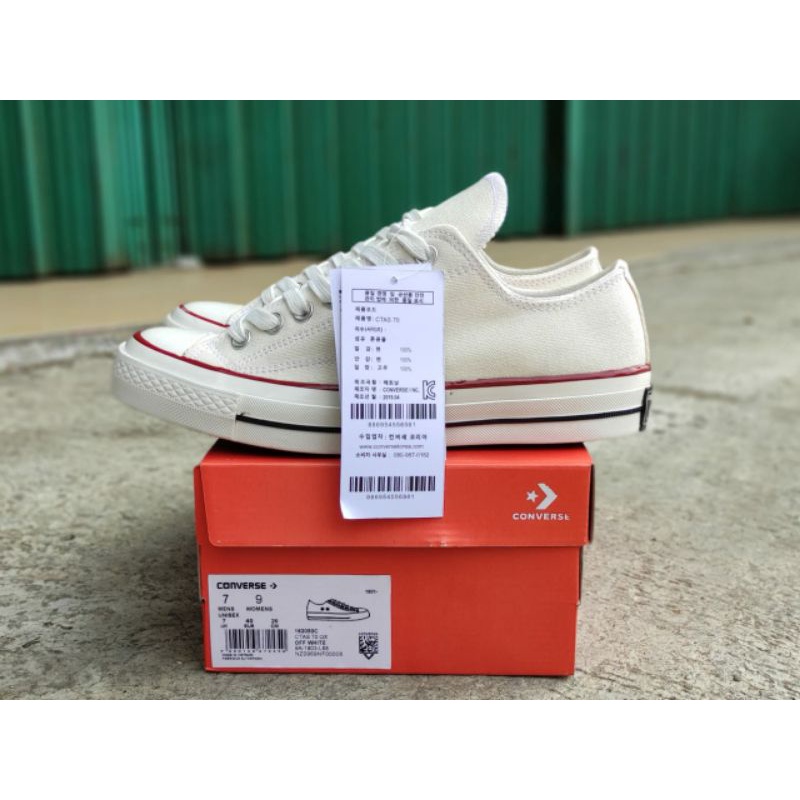 Jual Sepatu Converse All Star Putih Pendek 70s original 37 43 Shopee Indonesia