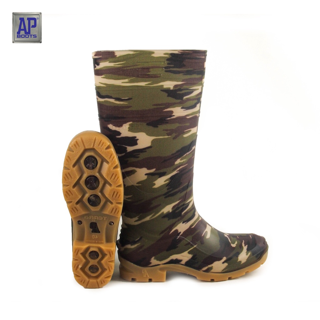 Jual AP Boots AP TERRA ARMY - Sepatu Boot PVC | Shopee Indonesia
