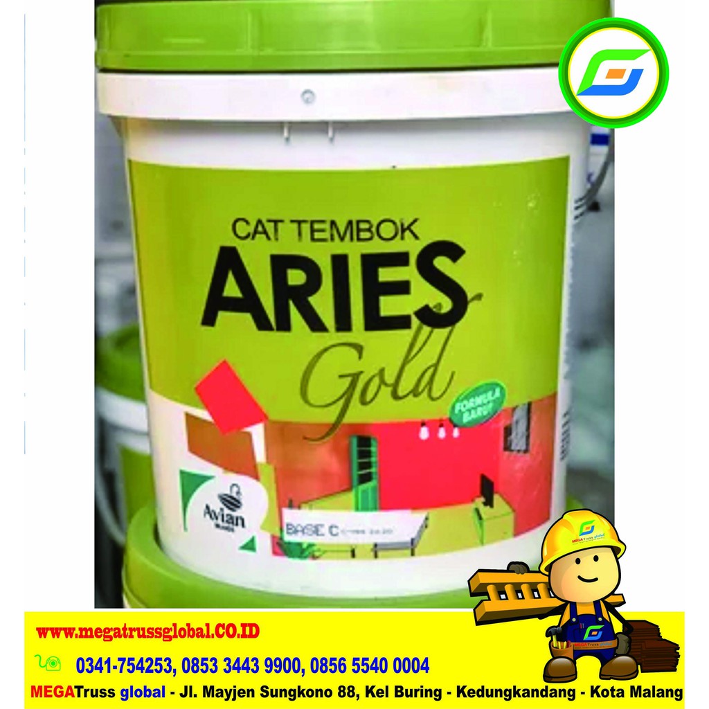 Jual Aries Gold Emulsion Cat Tembok Interior Kg Avian Cat Kiloan