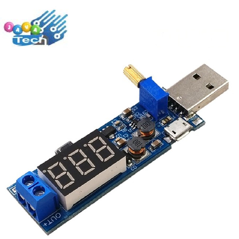 Jual Modul USB Adjustable Step up down Input DC 3.5-12V Output DC 1.2 ...