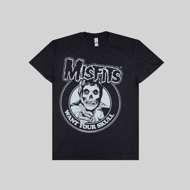 Rock Off Misfits – Maglietta Ufficiale ‘Want Your Skull’ – Unisex – Collezione Uomo – Taglia Media – Manica Corta – Lavabile In Lavatrice