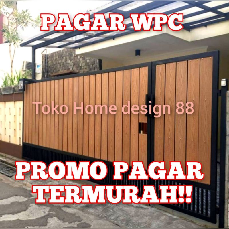Jual pagar kayu wpc pagar rumah pagar wpc Shopee Indonesia