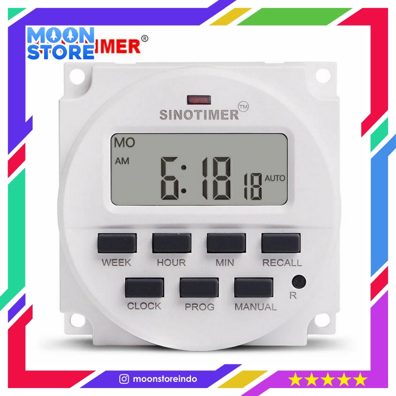 Jual SINOTIMER PROGRAMMABLE TIMER SWITCH RELAY COUNTDOWN TIME 220V AC