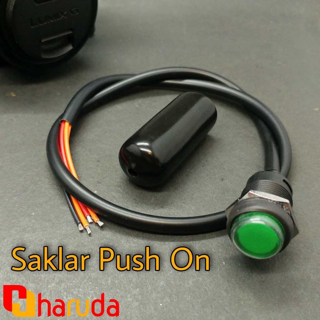 Jual Saklar Indikator LED On Off , Push On Bracket Spion Motor | Shopee ...