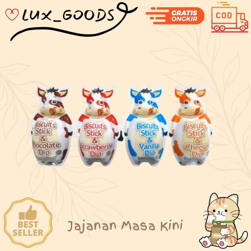 Jual LUX_GOODS - BISCUITS DIP SAPI 35gr Biskuit Kue Kering Anak Dewasa ...
