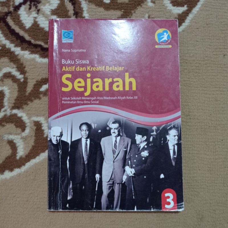 Jual buku bekas kurikulum 2013 edisi revisi SEJARAH KELAS 1,2&3 SMA ...