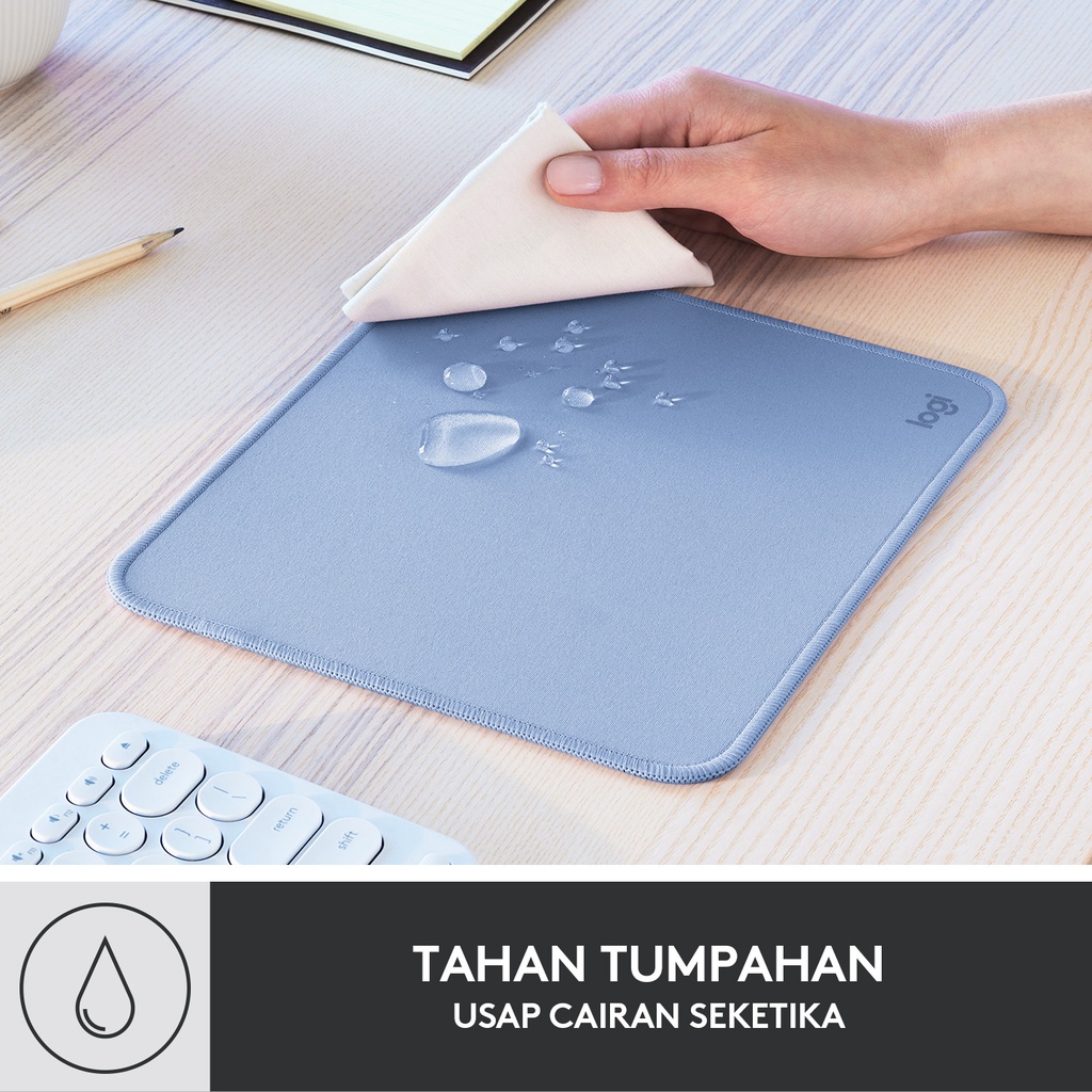 Logitech Mouse Pad Studio Series Alas Polos, Anti-Slip - Blue Grey (6)