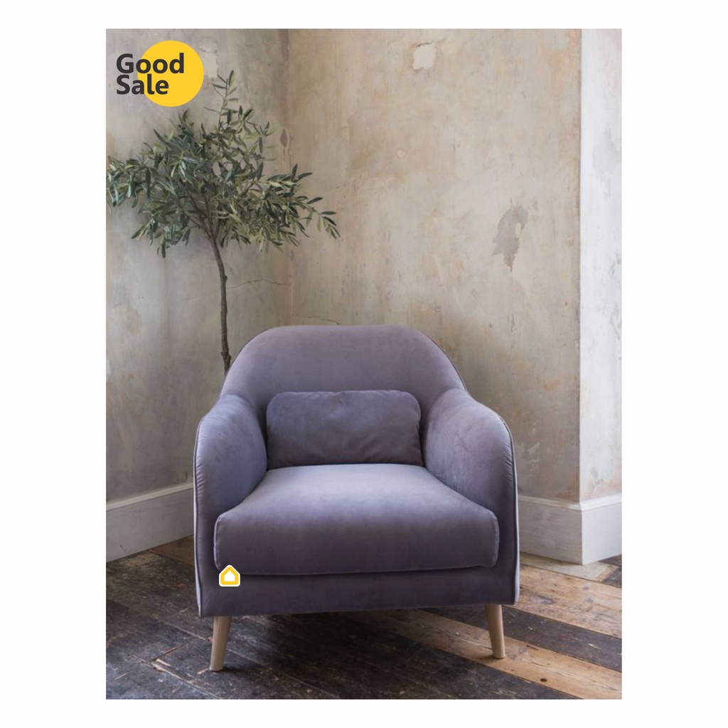Sofa Santai Single Minimalis 1 Seater Satu Dudukan Kew Armchair SK
