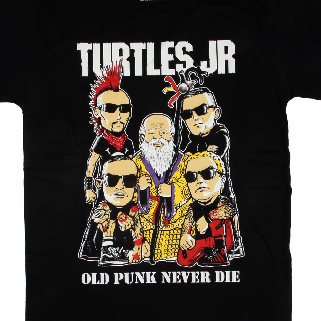 Jual TS TURTLES JR OLD PUNK NEVER DIE (ROCK MERCH) | Shopee Indonesia