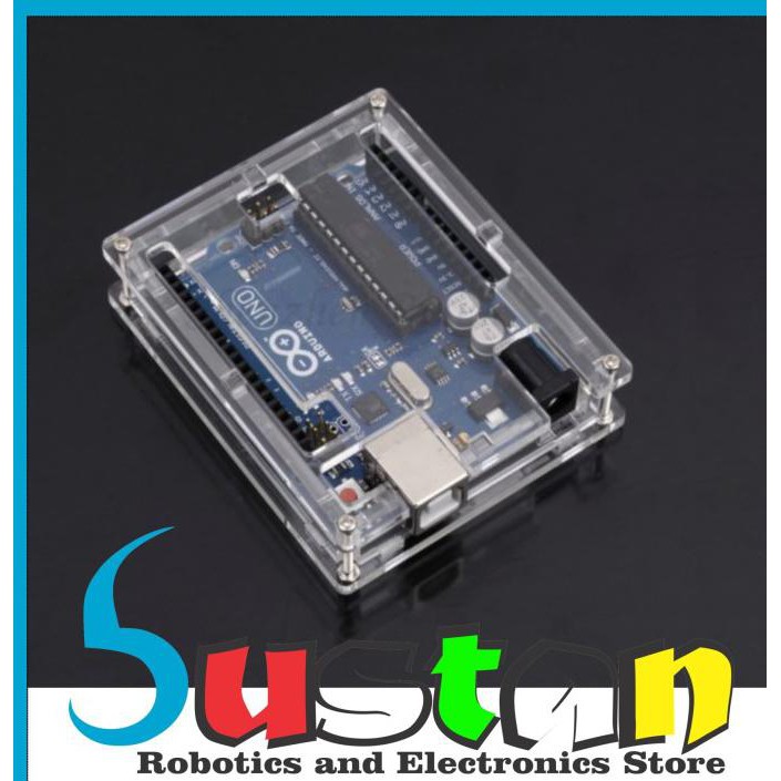 Jual Transparent Acrylic Case Shell Enclosure Gloss Box For Arduino Uno ...