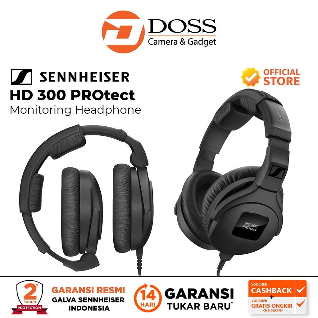 Jual Sennheiser HD 300 PROtect Professional Monitoring Headphone