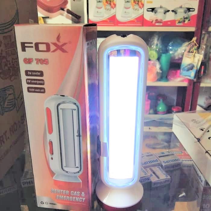Jual Senter fox 705 / 706 super terang emergency besar emergency ...