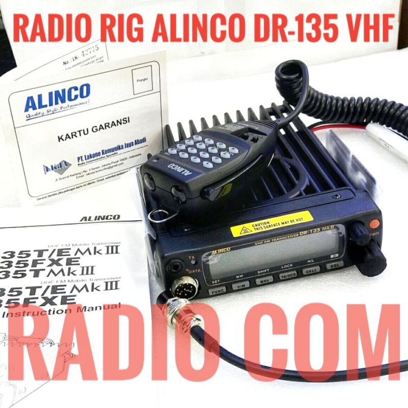 Jual RADIO RIG ALINCO DR135 VHF ORI RIG VHF ALINCO DR135 VHF MK III