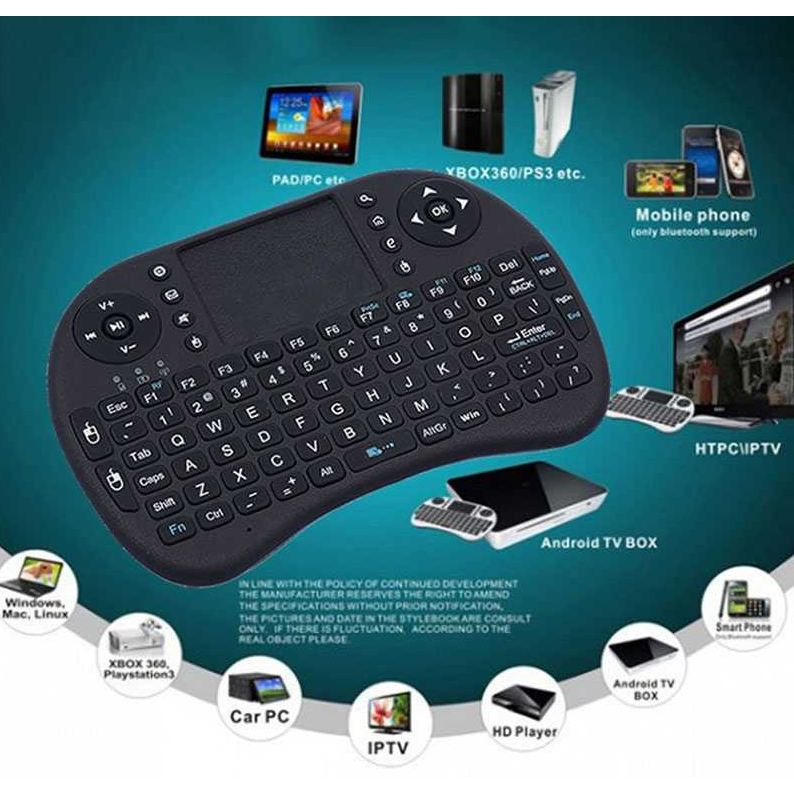 Jual Taffware Mini Keyboard Wireless 2.4GHz dengan Touch Pad & Mouse ...