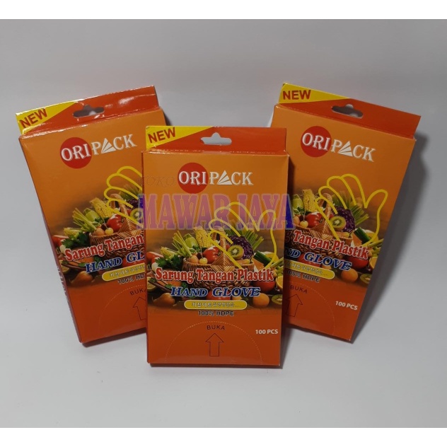 Jual sarung tangan plastik oripack 1 kotak | Shopee Indonesia
