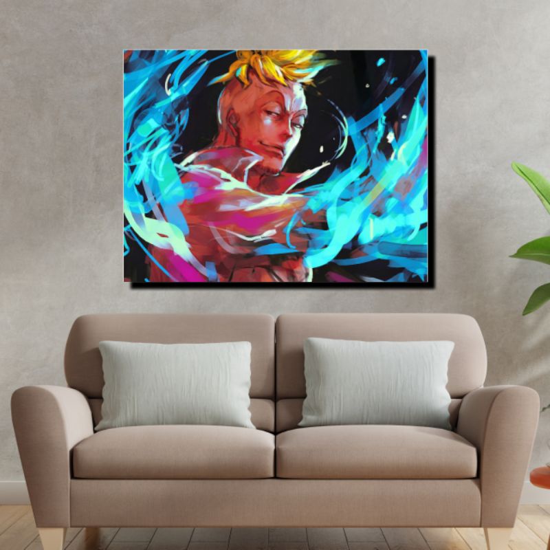 Jual Mokun poster kayu one piece Marco Phoenix 20x30cm | Shopee Indonesia