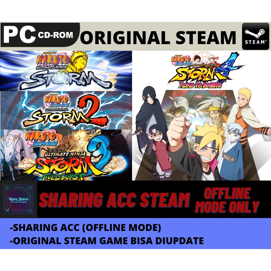 Jual Naruto Ultimate Ninja Storm Complete Collection PC Game Sharing ...