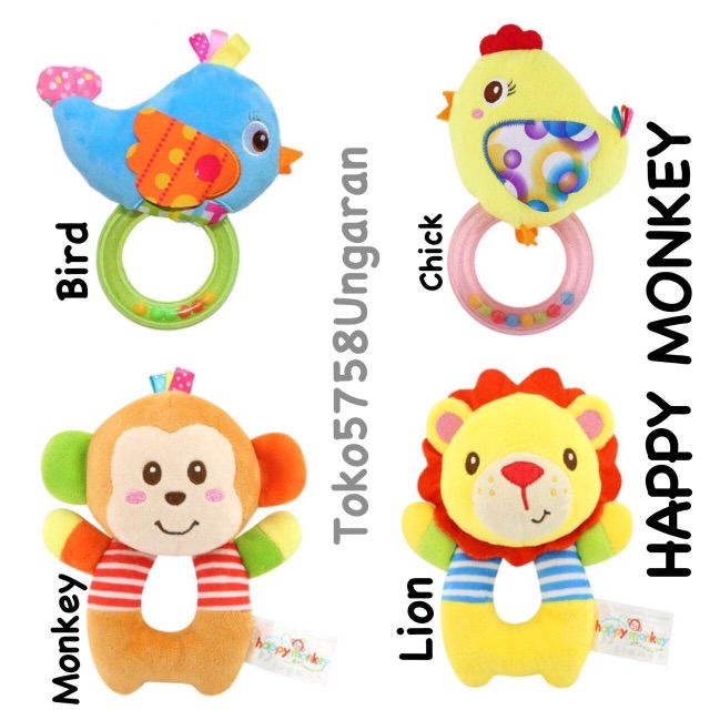 Jual HAPPY MONKEY RING RATTLE | Shopee Indonesia