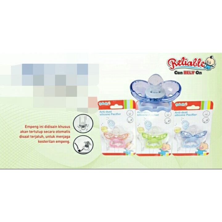 Jual Empeng Bayi Higienis Silicone Reliable (Tertutup Otomatis ...