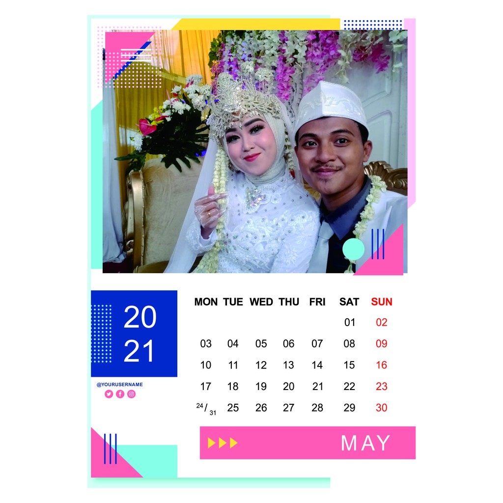 Jual Kalender Dinding 12 Lembar Custom Foto | Shopee Indonesia