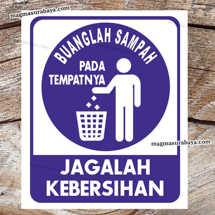 Jual Sticker Buanglah Sampah Pada Tempatnya Shopee Indonesia 0965