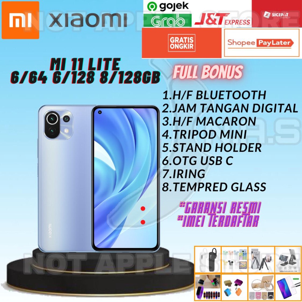 Jual XIAOMI MI 11 LITE RAM 6/64GB 6/128GB 8/128GB NEW BARU GARANSI