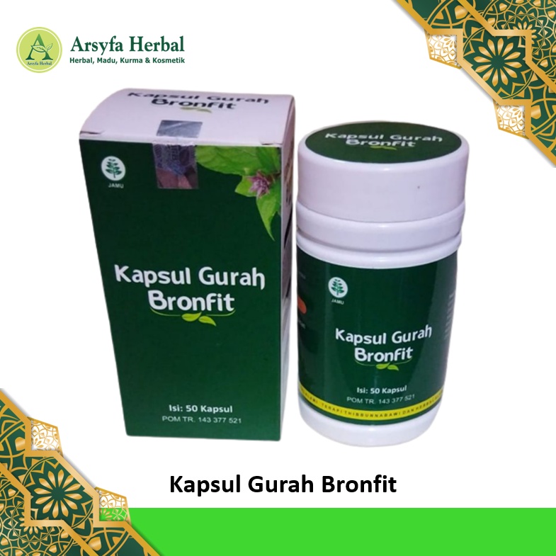 Jual Kapsul Gurah Bronfit Isi Kapsul Obat Herbal Pernafasan Flu