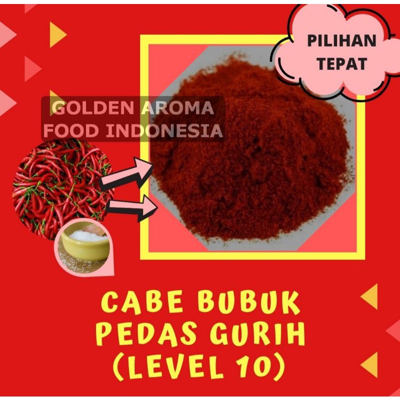 Jual Bubuk Cabe Halus Super Extra Pedas Asin Gurih Rasa Daun Jeruk Aida