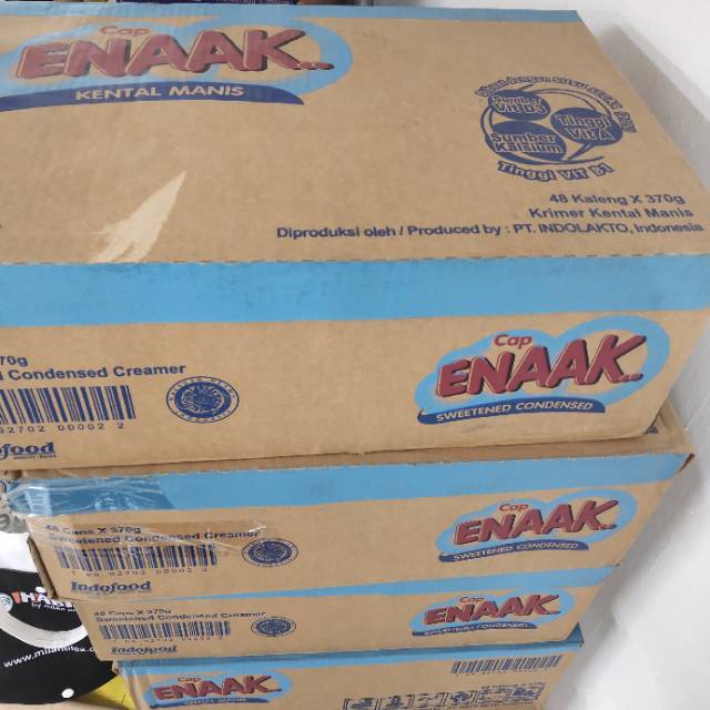 Jual Susu Kental Manis Cap Enaak 1 dus 48 x 370gr SKM Enak Kaleng