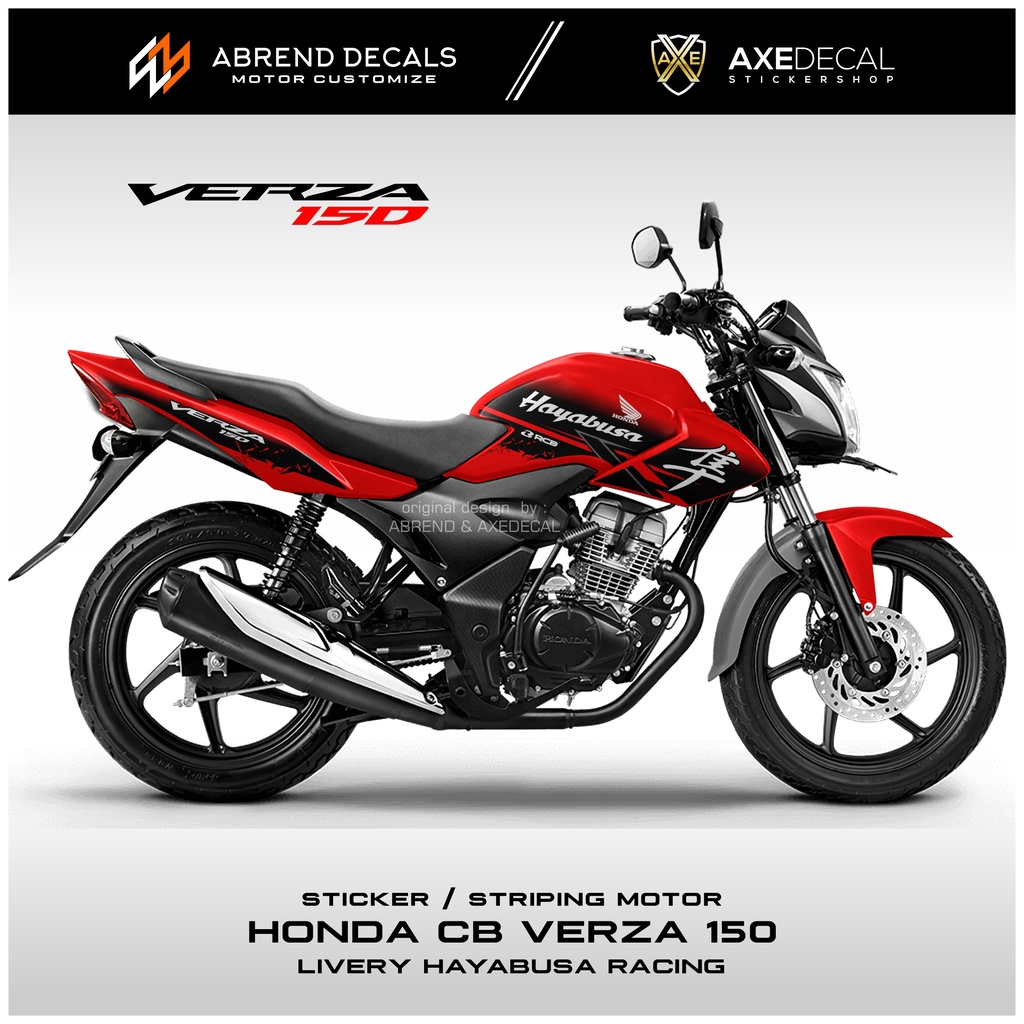 Jual STRIPING HONDA CB VERZA HAYABUSA RACING / STIKER MOTOR VERZA 150 ...