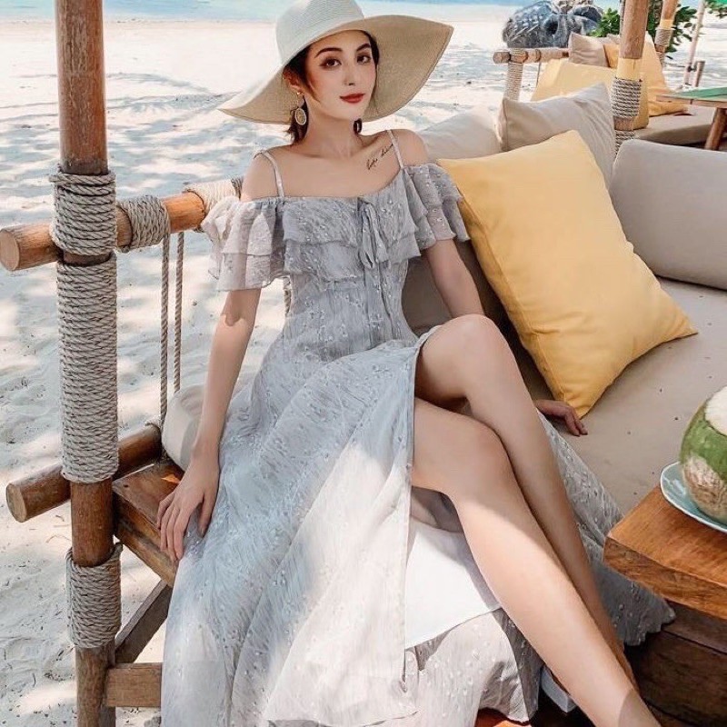 Freya Maxi Dress Dress Pantai Baju Pantai